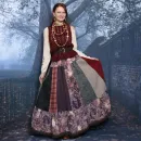 Юбка в стиле пэчворк. Юбка на осень-зиму