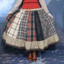 Юбка в стиле пэчворк. Юбка на осень-зиму