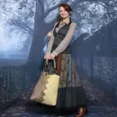 Юбка пэчворк длинная. Юбка на осень-зиму