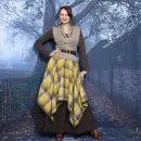 Юбка в стиле бохо. Теплая юбка на зиму