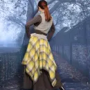 Юбка в стиле бохо. Теплая юбка на зиму