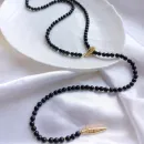 Колье-галстук трансформер из оникса