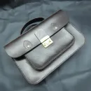 Кожаная классическая сумка ручной работы