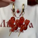 Авторские серьги из эпоксидной смолы