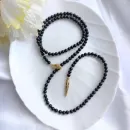 Колье-галстук трансформер из оникса