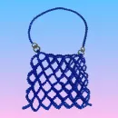 Сумка женская "Авоська" из бусин