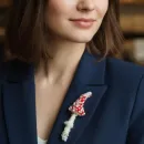 Брошь мухомор