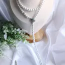 Колье-галстук трансформер из жемчуга