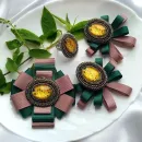 Комплект украшений: брошь, кольцо и серьги-трансформеры