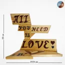 Сувенир ручной работы из дерева "LOVE"