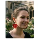 Сережки сердечки