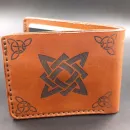 Кожаный кошелëк "Звезда Руси".