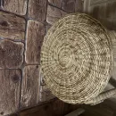 Плетеный табурет