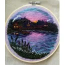 Вышитое панно Летний вечер