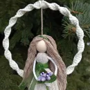 Кукла интерьерная макраме