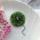 Брошь Одуванчик зелёный
