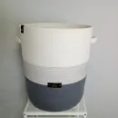 Корзина из хлопкового шнура ручной работы