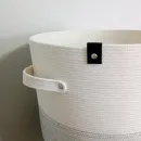 Корзина из хлопкового шнура ручной работы