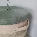 Корзина из хлопкового шнура ручной работы