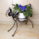 Кованая цветочница "Котик""