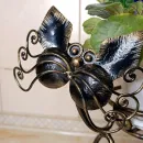 Кованая цветочница "Котик""