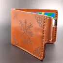Кошелëк кожаный "Компас викингов"