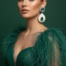 Серьги "Аромат жасмина"