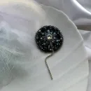 Брошь Одуванчик чёрный