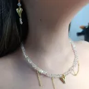 Комплект украшений "Хрустальное сердце"