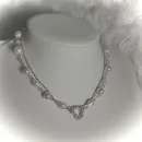 жемчужное ожерелье с сердцем