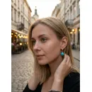 Сережки из амазонита