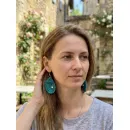 Сережки вязаные улитки