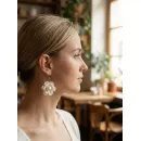 Сережки цветочки белые