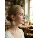 Сережки цветочки белые