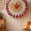 Настенные часы ручной работы "Гранат"