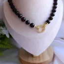 Колье из граната со съёмной подвеской