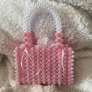 Сумочка из бусин "Розовая жемчужина"