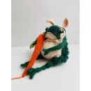 Интерьерная игрушка Философская Жаба с морковкой мягкая игрушка ручной работы