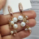 Серьги ""Жемчужная гроздь