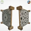 Поднос деревянный ручной работы (сосна, двойной)