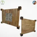 Поднос деревянный ручной работы (сосна, двойной)