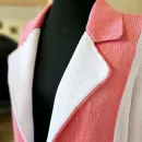 Вязаный костюм из хлопка брючный