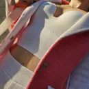 Вязаный костюм из хлопка брючный