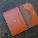 Портмоне для документов из натуральной кожи, ручной работы