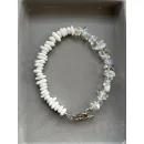 Браслет из белого Агата и лунного камня