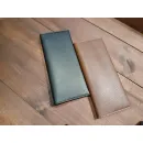 Кошелек из натуральной кожи, ручной работы, бифолд-лонгер