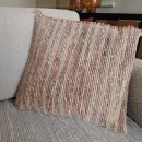Домотканая подушка 35х35 см из хлопка. Ручное ткачество.