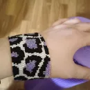 Браслет "Фиолетовый леопард"