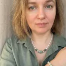 Колье с крупным необработанным флюоритом и перламутром