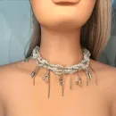 Чокер "Хрустальный" и серьги.